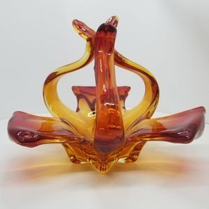 MCM HANDBLOWN GLASS ART DECORATIVE OBJECT